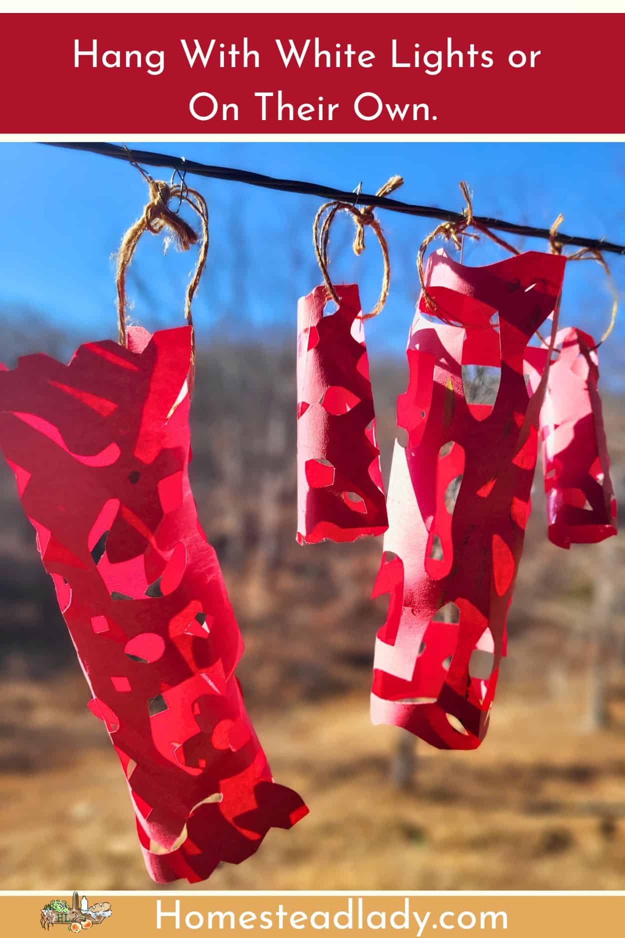 red paper lanterns hanging from twine