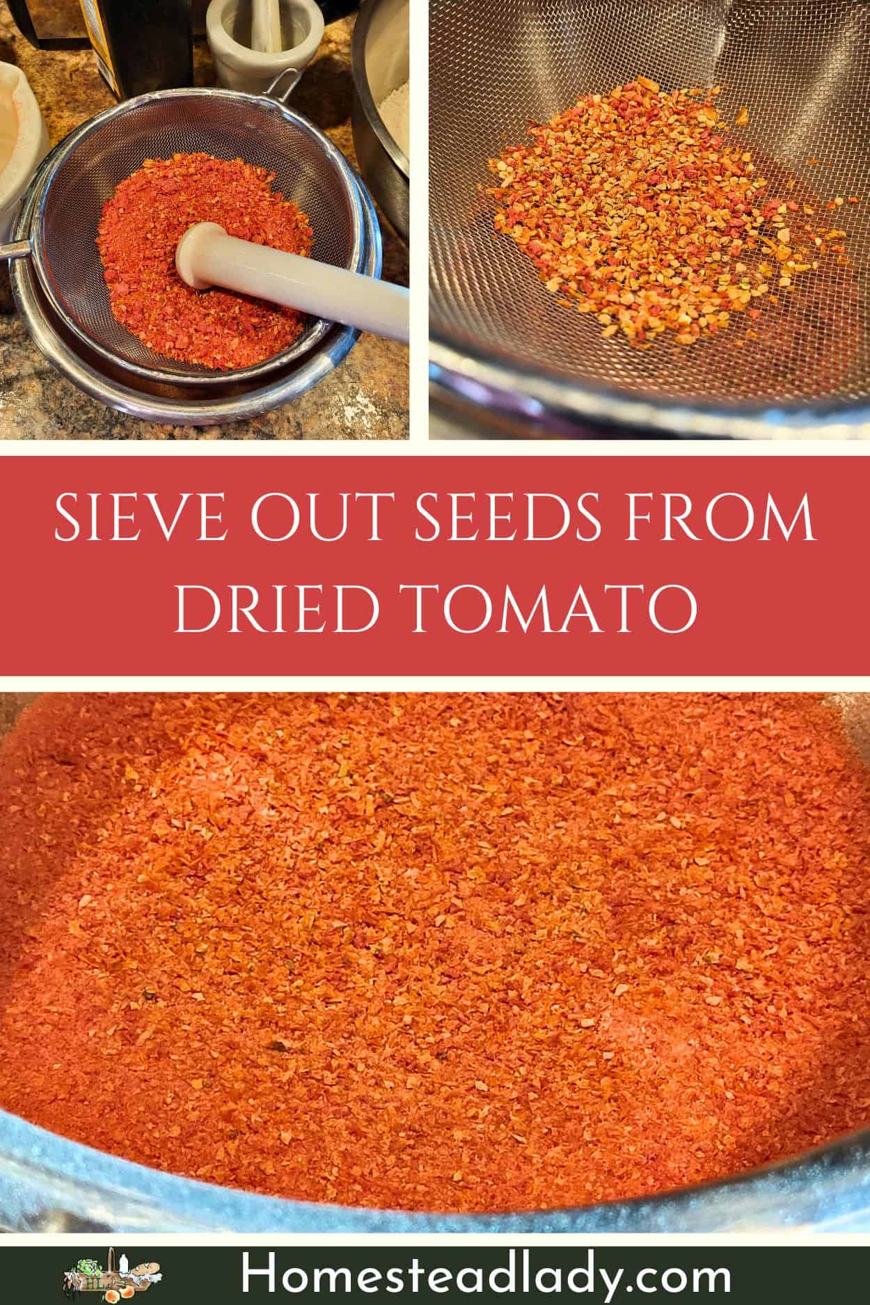 tomato powder in a bowl being used to make sourdough heart shaped pizza dough