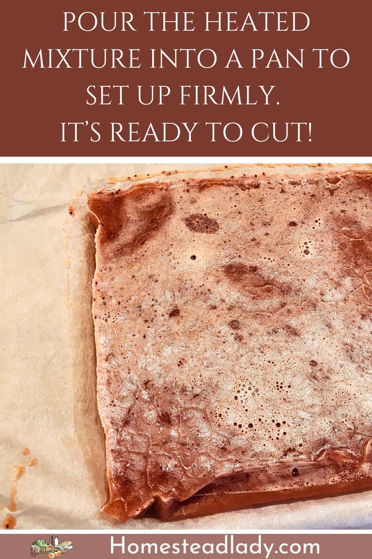 slab of homemade gumdrops to cut on a counter