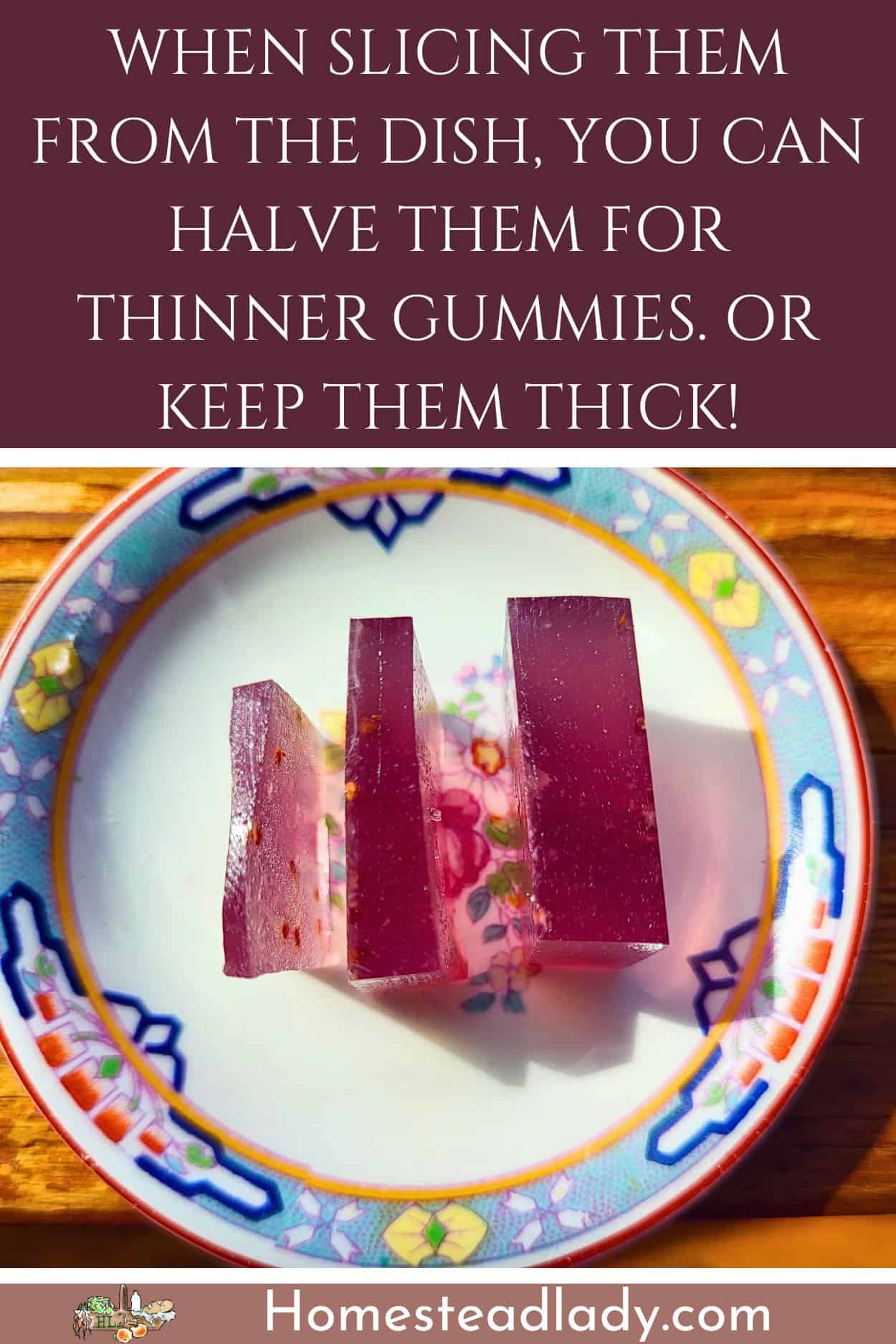 keto gummies on a small plate