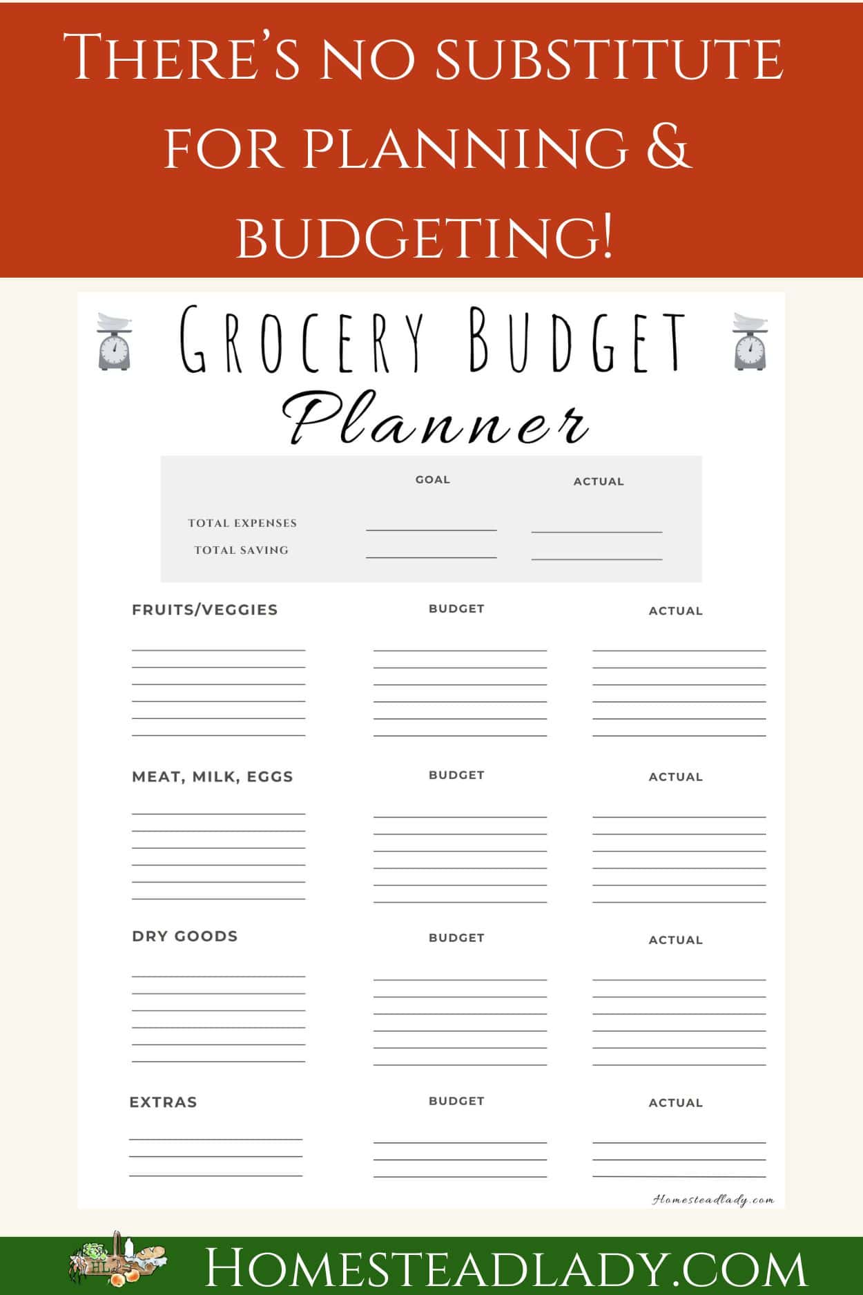 meal planning sheet